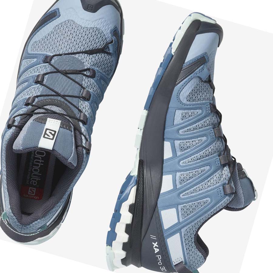 Salomon WoXA PRO 3D v8 Kadın Yürüyüş Ayakkabısı Mavi | TR 2834BEX